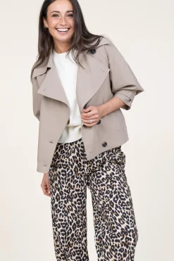 Soft Trenchcoat Silvia | Taupe... | Second Female | Little Soho