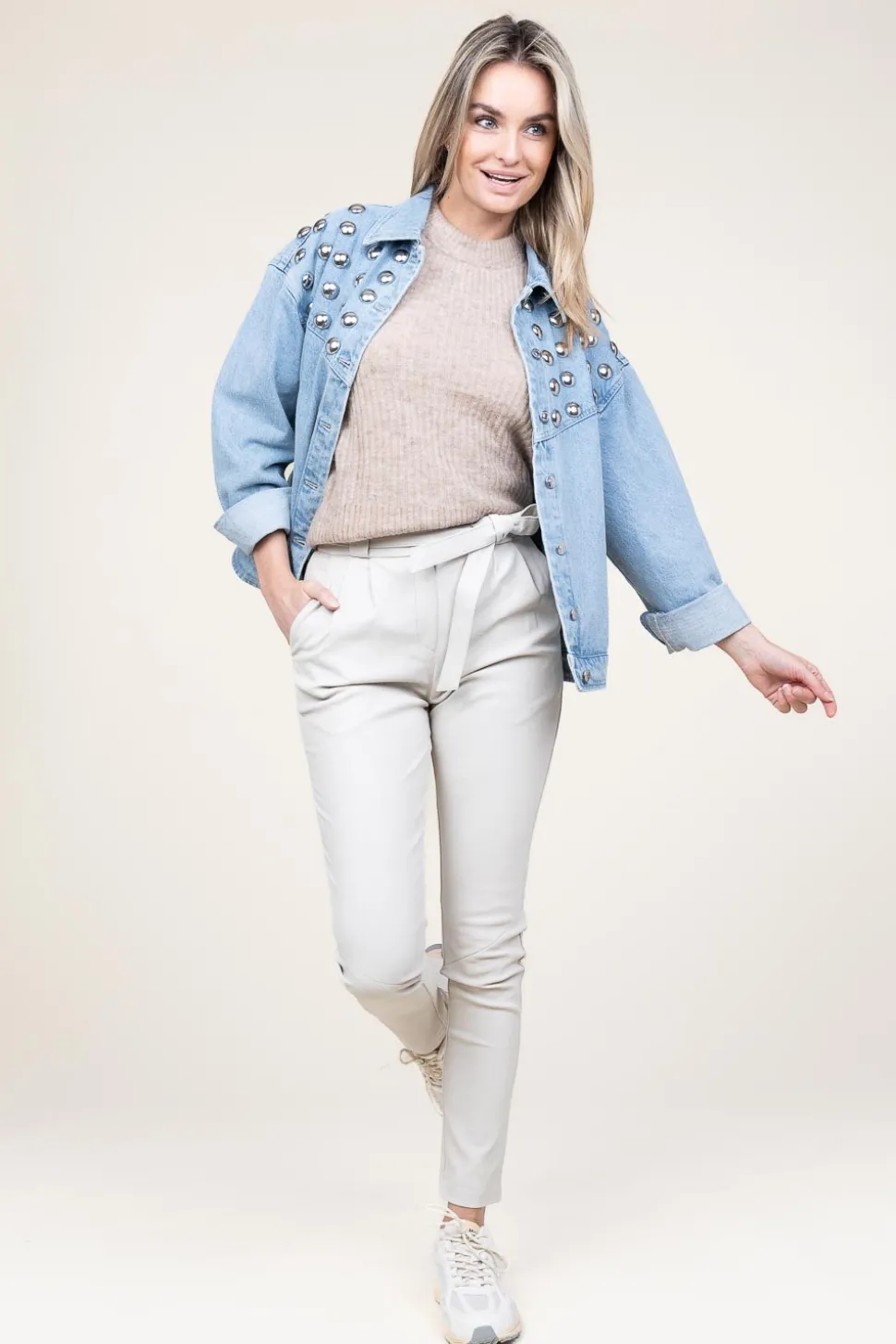 Soft Woolen Sweater Ibra | Beige... | Copenhagen Muse | Little Soho