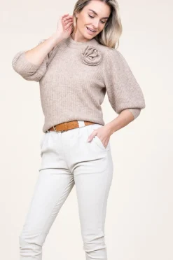 Soft Woolen Sweater Ibra | Beige... | Copenhagen Muse | Little Soho