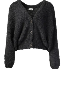 Soft Wool Mix Cardigan Zolly | Dark Grey... | American Vintage | Little Soho