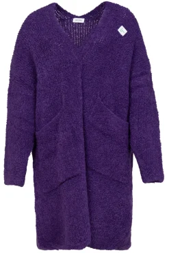 Soft Wool Mix Maxi Cardigan Zolly | Purple... | American Vintage | Little Soho