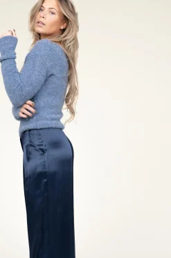 Soft Wool Mix Sweater East | Blue... | American Vintage | Little Soho