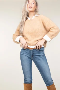 Soft Wool Mix Sweater East | Camel... | American Vintage | Little Soho