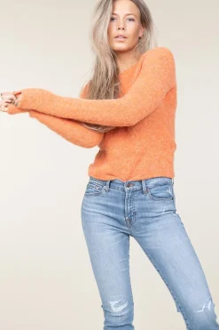 Soft Wool Mix Sweater East | Orange... | American Vintage | Little Soho