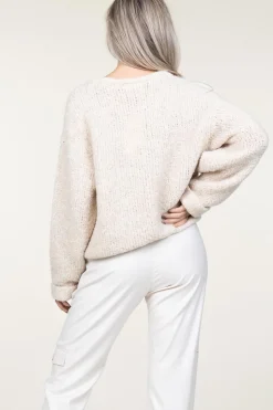 Soft Wool Mix Sweater Zolly | Beige... | American Vintage | Little Soho
