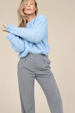 Soft Wool Mix Sweater Zolly | Blue... | American Vintage | Little Soho