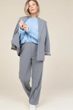 Soft Wool Mix Sweater Zolly | Blue... | American Vintage | Little Soho