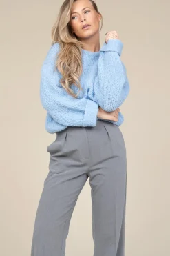 Soft Wool Mix Sweater Zolly | Blue... | American Vintage | Little Soho