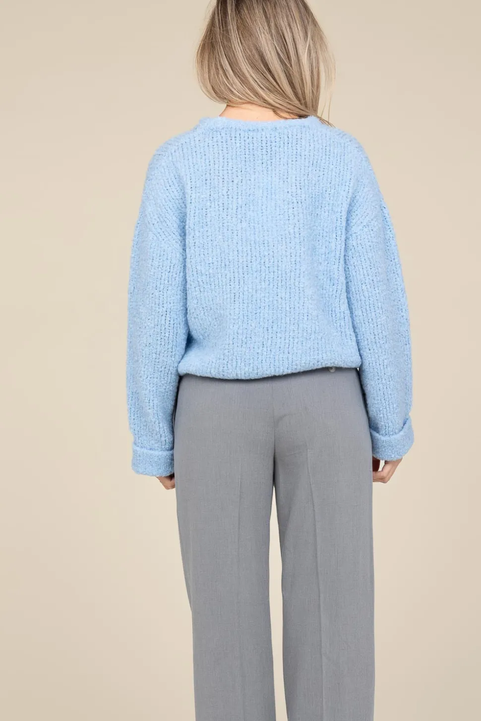 Soft Wool Mix Sweater Zolly | Blue... | American Vintage | Little Soho