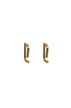 Stainless Steel Gold Plated Earrings Linked | Gold... | Bandhu | Little Soho