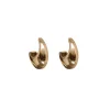 Stainless Steel Gold Plated Earrings Ribble | Gold... | Bandhu | Little Soho