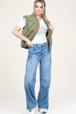 Straight Leg Cargo Jeans Mo | Blue... | Liu Jo | Little Soho