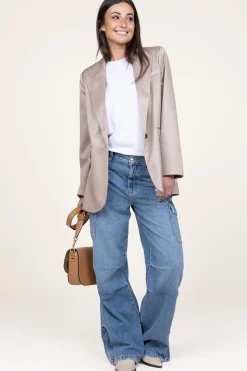 Straight Leg Cargo Jeans Mo | Blue... | Liu Jo | Little Soho