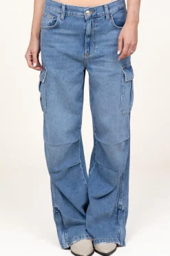 Straight Leg Cargo Jeans Mo | Blue... | Liu Jo | Little Soho