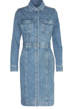 Stretch Denim Dress Luxe | Blue... | 7 For All Mankind | Little Soho