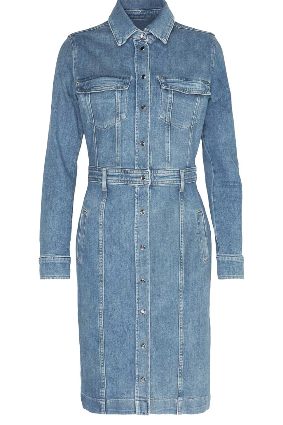 Stretch Denim Dress Luxe | Blue... | 7 For All Mankind | Little Soho