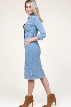 Stretch Denim Dress Luxe | Blue... | 7 For All Mankind | Little Soho