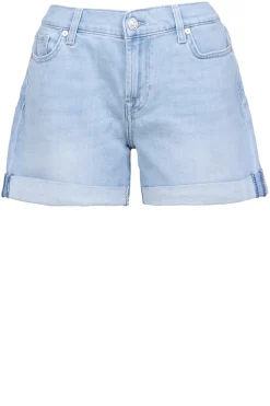 Stretch Denim Short Roll | Blue... | 7 For All Mankind | Little Soho
