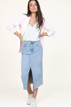 Stretch Denim Skirt Pasque | Blue... | Dante 6 | Little Soho