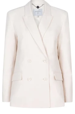 Stretch Double Breasted Blazer Odille | Natural... | Dante 6 | Little Soho