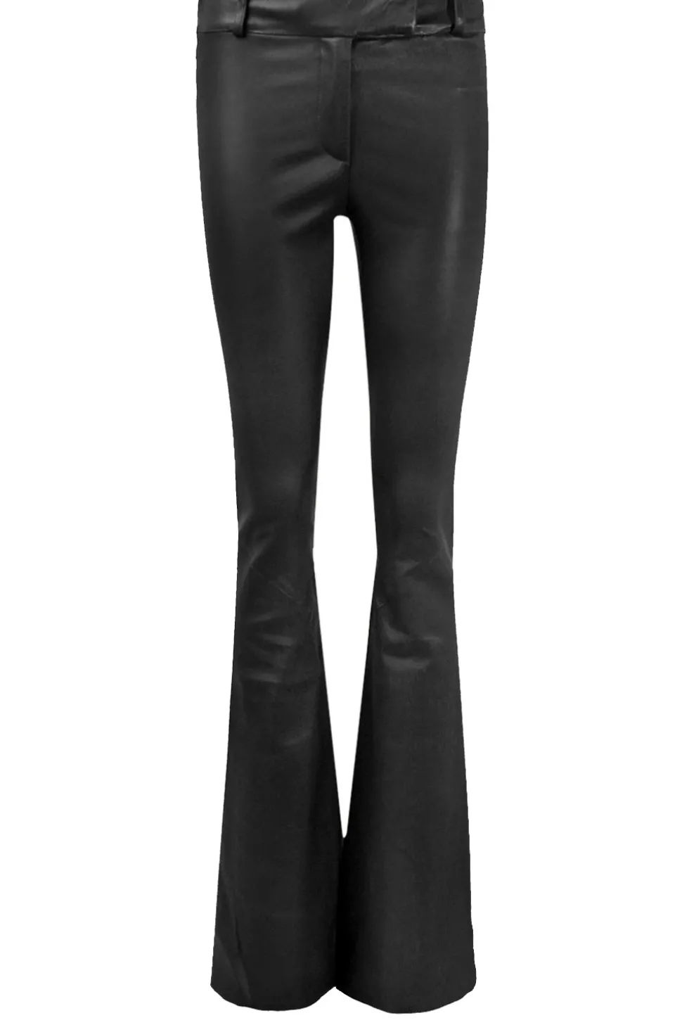 Stretch Leather Flared Pants Jaela | Black... | Studio Ar | Little Soho