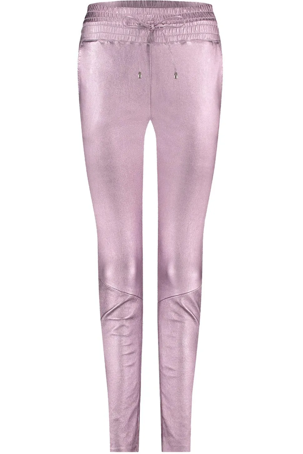 Stretch Leather Metallic Legging Poggy | Purple... | Ibana | Little Soho