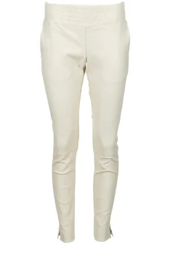 Stretch Leather Pants Colette | White... | Ibana | Little Soho