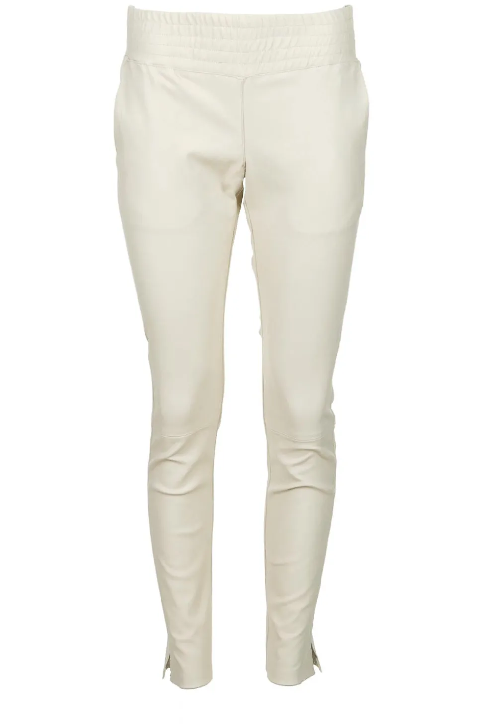 Stretch Leather Pants Colette | White... | Ibana | Little Soho