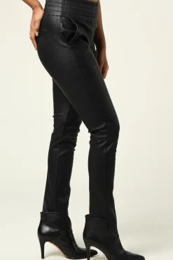 Stretch Leather Pants Colette | Black... | Ibana | Little Soho