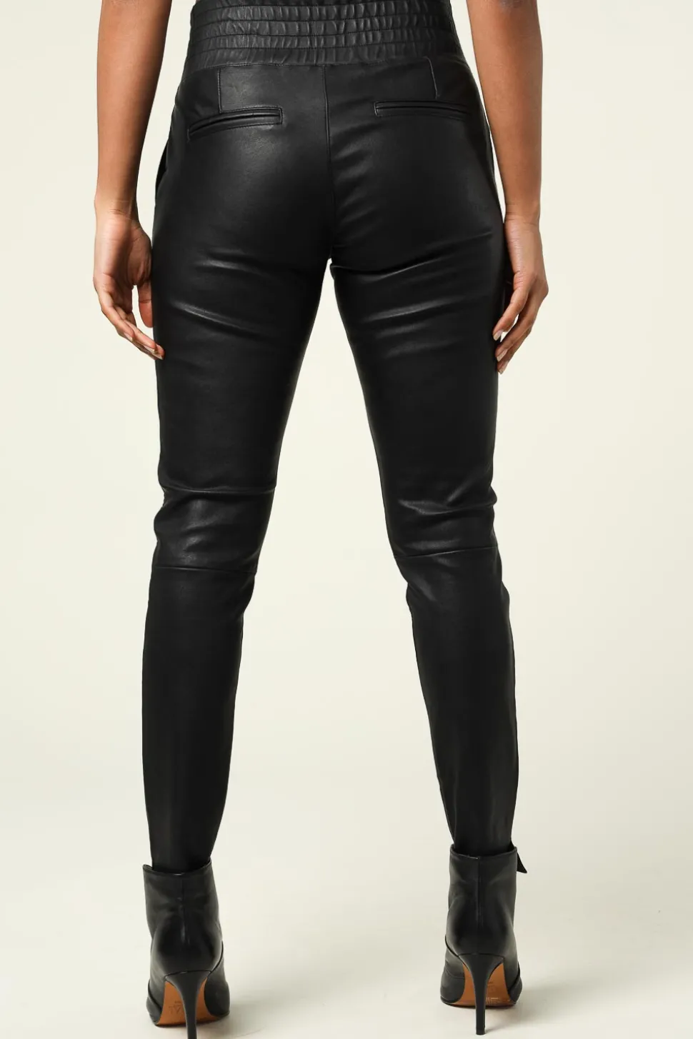 Stretch Leather Pants Colette | Black... | Ibana | Little Soho