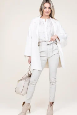 Stretch Leather Paperbag Paula | Naturel... | Ibana | Little Soho