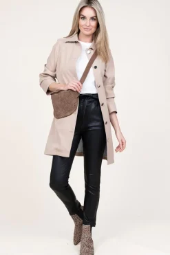 Stretch Leather Paperbag Paula | Black... | Ibana | Little Soho