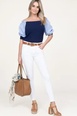 Stretch Skinny Jeans Celia | White... | Lois Jeans | Little Soho