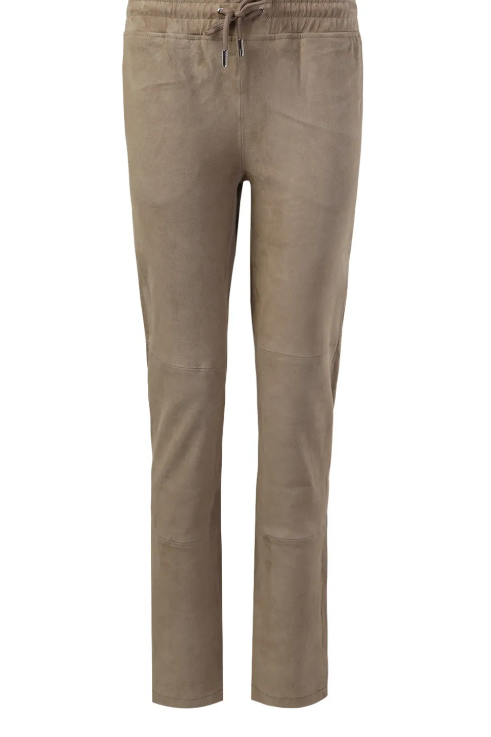 Stretch Suede Jogger Noami | Taupe... | Studio Ar | Little Soho