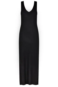 Stretch Tricot Maxi Dress Como | Black... | Second Female | Little Soho