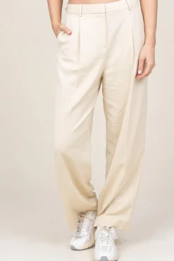 Stretch Trousers Gona | Natural... | Ba&Sh | Little Soho