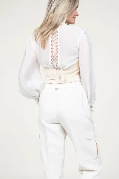 Stretch Waistcoat Good | Natural... | Ba&Sh | Little Soho