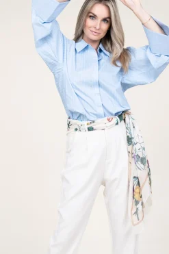 Striped Blouse Elda | Blue... | Aaiko | Little Soho