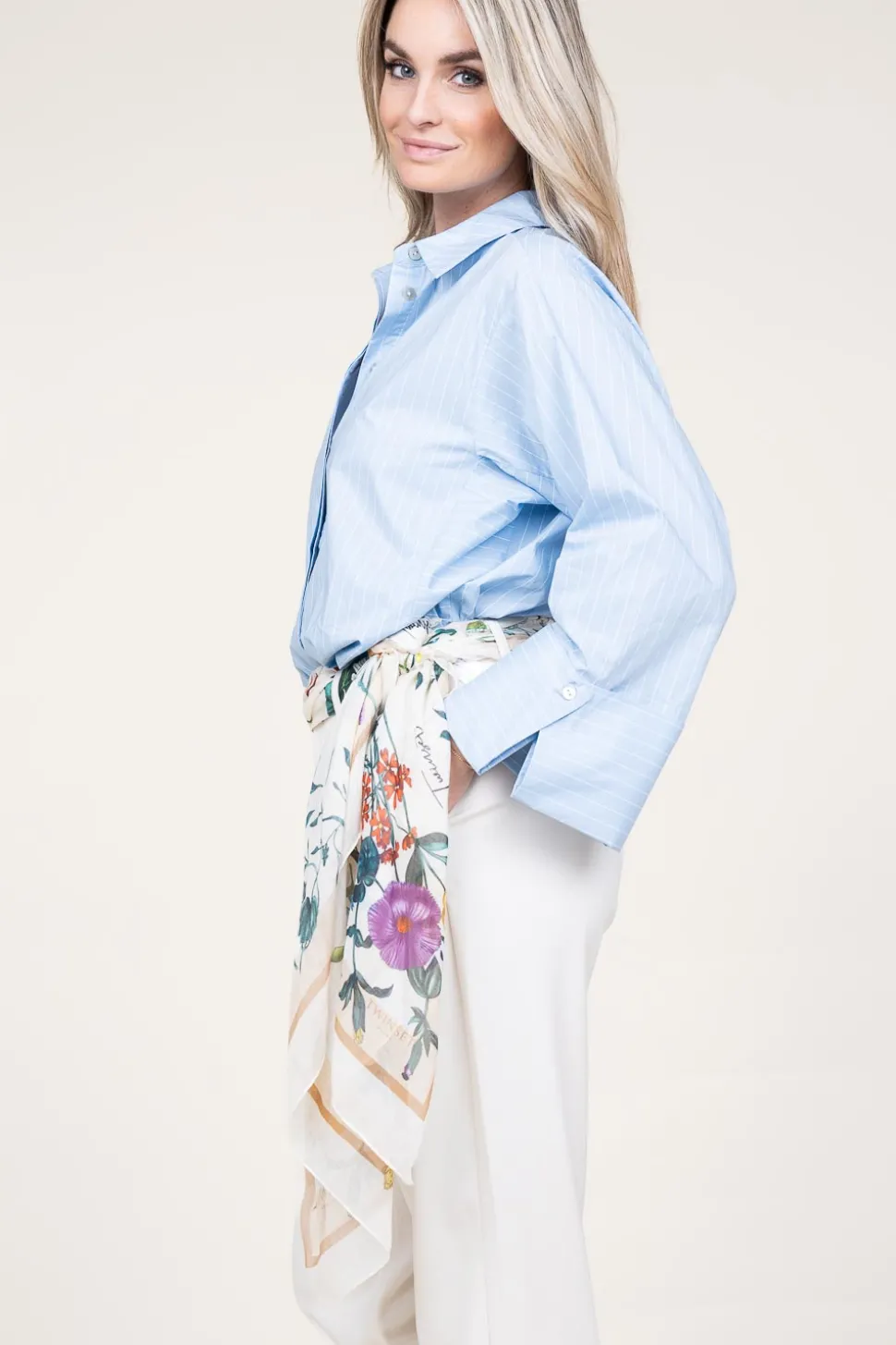 Striped Blouse Elda | Blue... | Aaiko | Little Soho