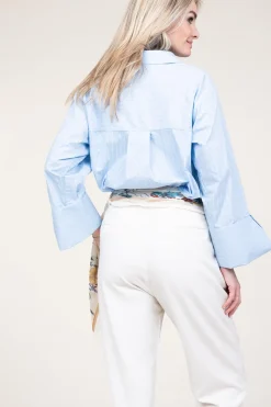 Striped Blouse Elda | Blue... | Aaiko | Little Soho