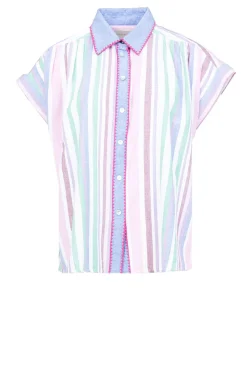 Striped Blouse Guiseppa | Multi... | Stella Forest | Little Soho