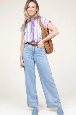 Striped Blouse Guiseppa | Multi... | Stella Forest | Little Soho