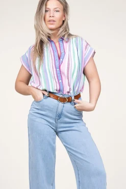 Striped Blouse Guiseppa | Multi... | Stella Forest | Little Soho