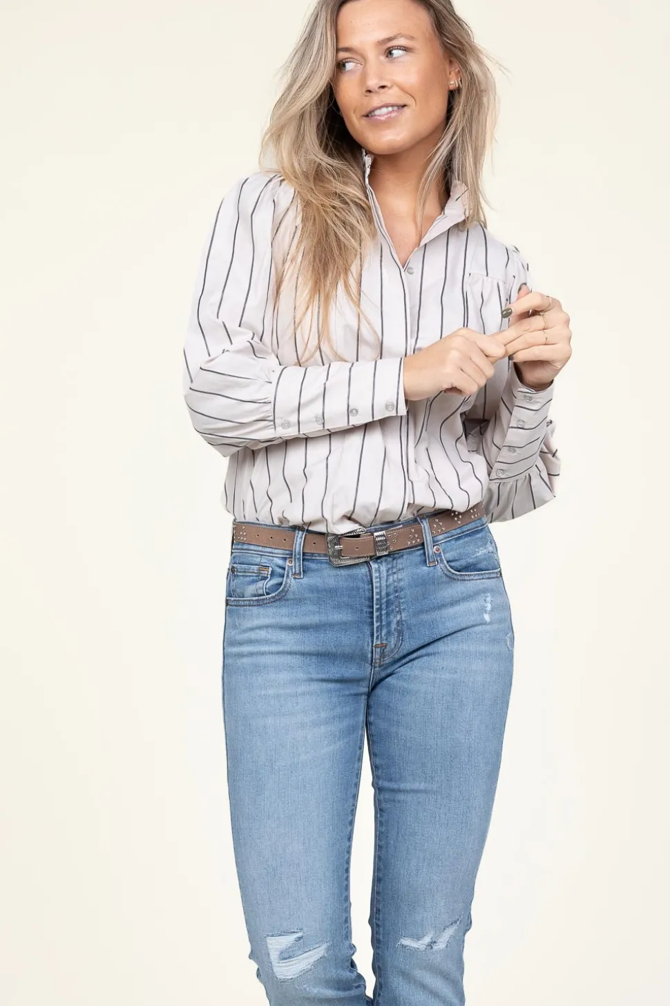 Striped Blouse Ivana | Natural... | Co'Couture | Little Soho