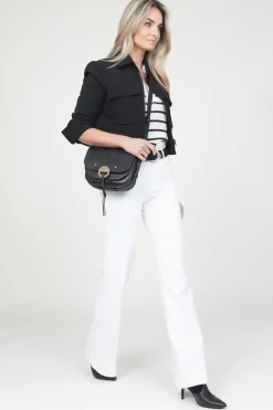 Striped Soft Sweater Jackey | Natural... | Dante 6 | Little Soho