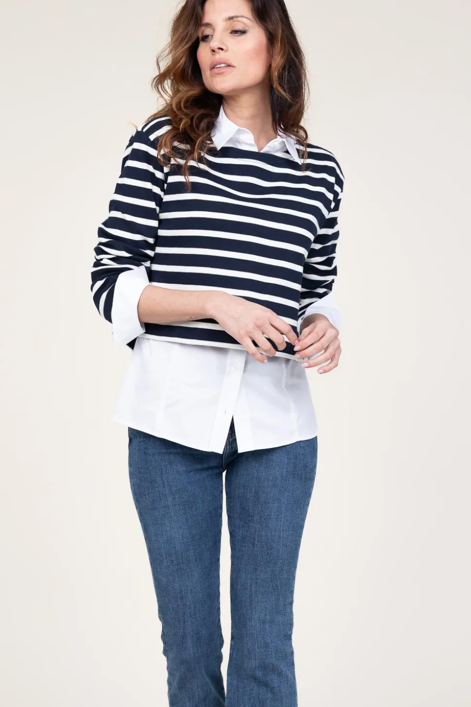 Striped Sweater Classic | Blue... | Co'Couture | Little Soho