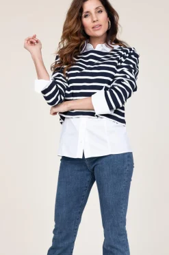 Striped Sweater Classic | Blue... | Co'Couture | Little Soho