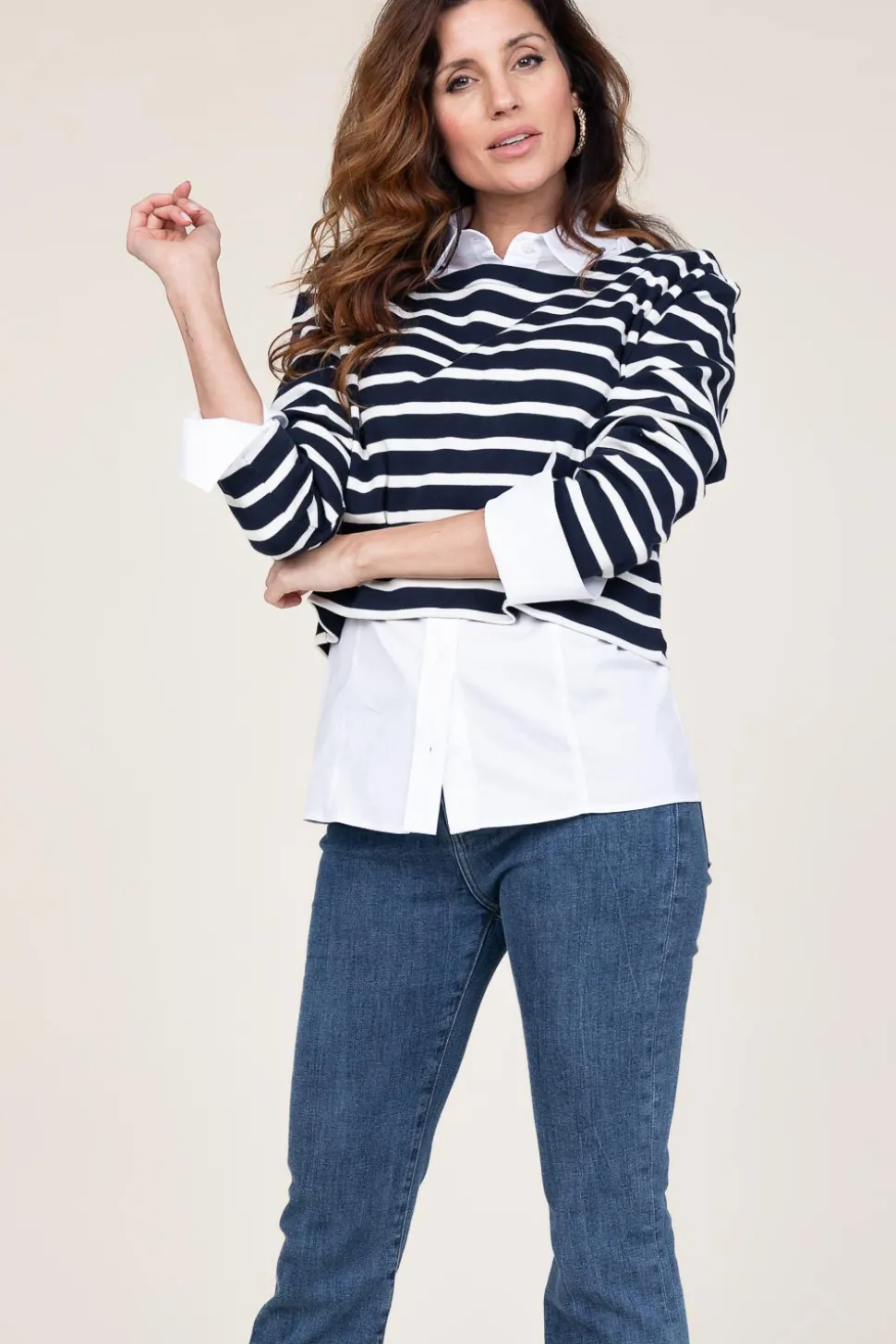 Striped Sweater Classic | Blue... | Co'Couture | Little Soho