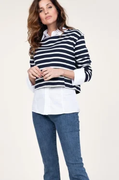 Striped Sweater Classic | Blue... | Co'Couture | Little Soho