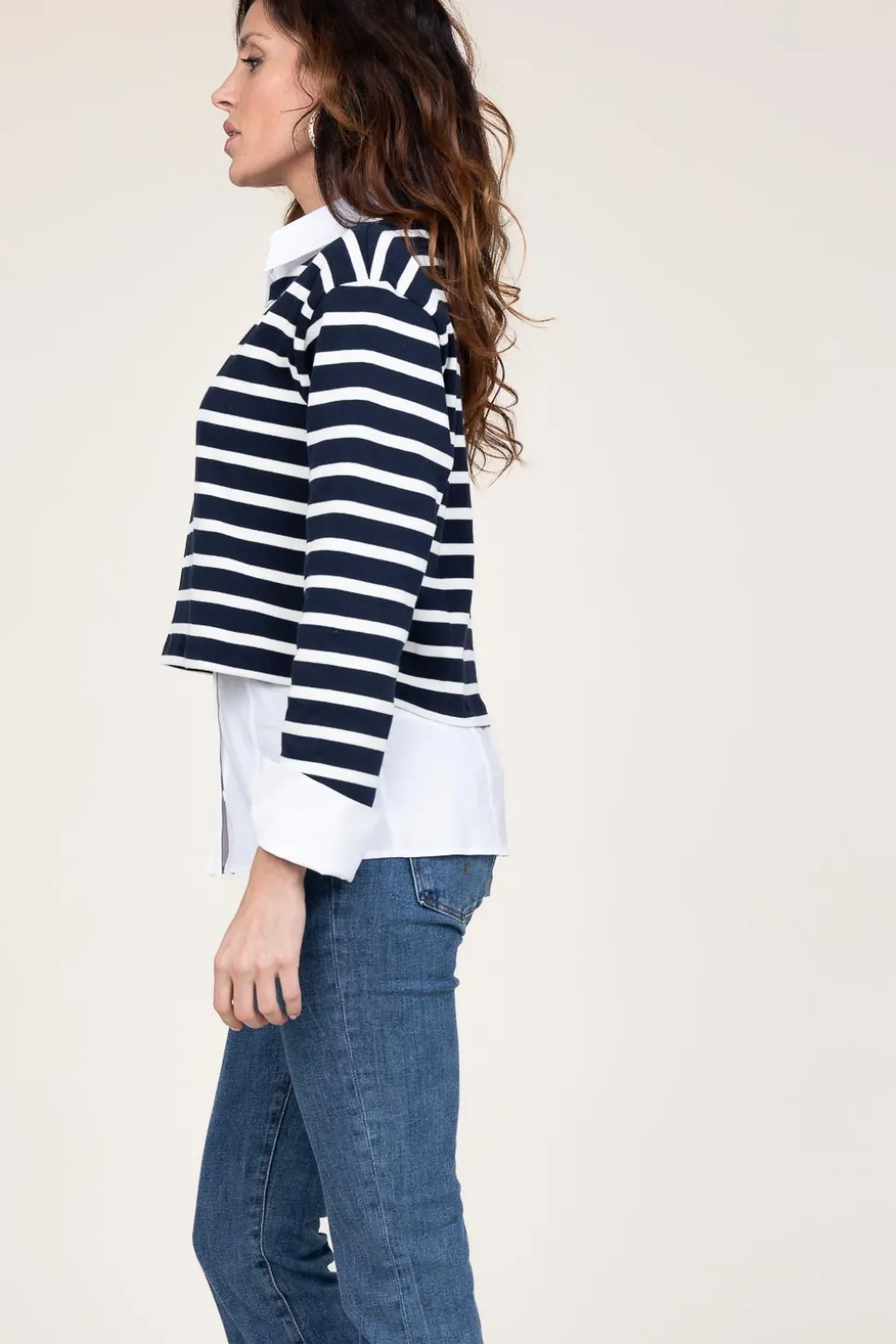 Striped Sweater Classic | Blue... | Co'Couture | Little Soho